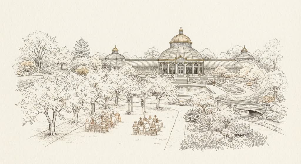 Brooklyn Botanic Garden illustration