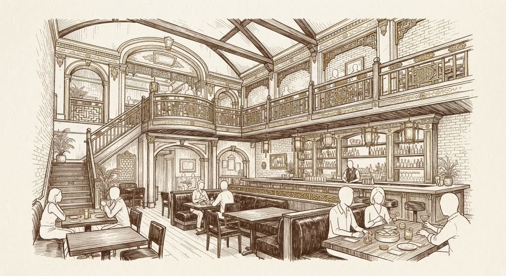 Chinese Tuxedo illustration