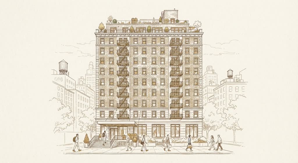 Pod 51 Hotel illustration