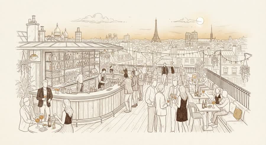 Le Perchoir Marais illustration