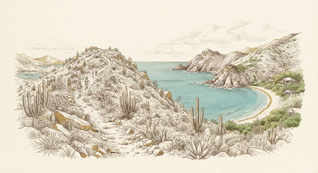 Colombier Beach hike