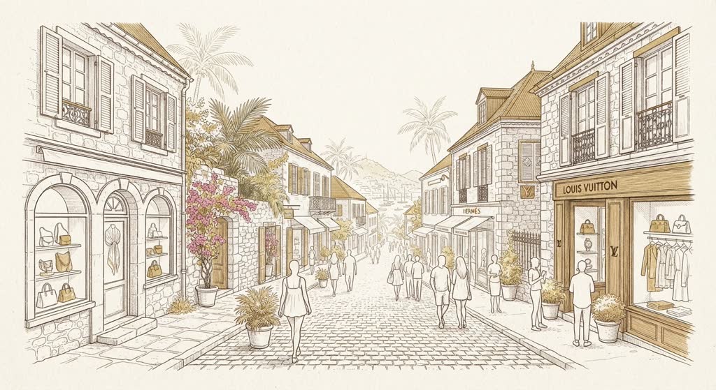Gustavia luxury shopping