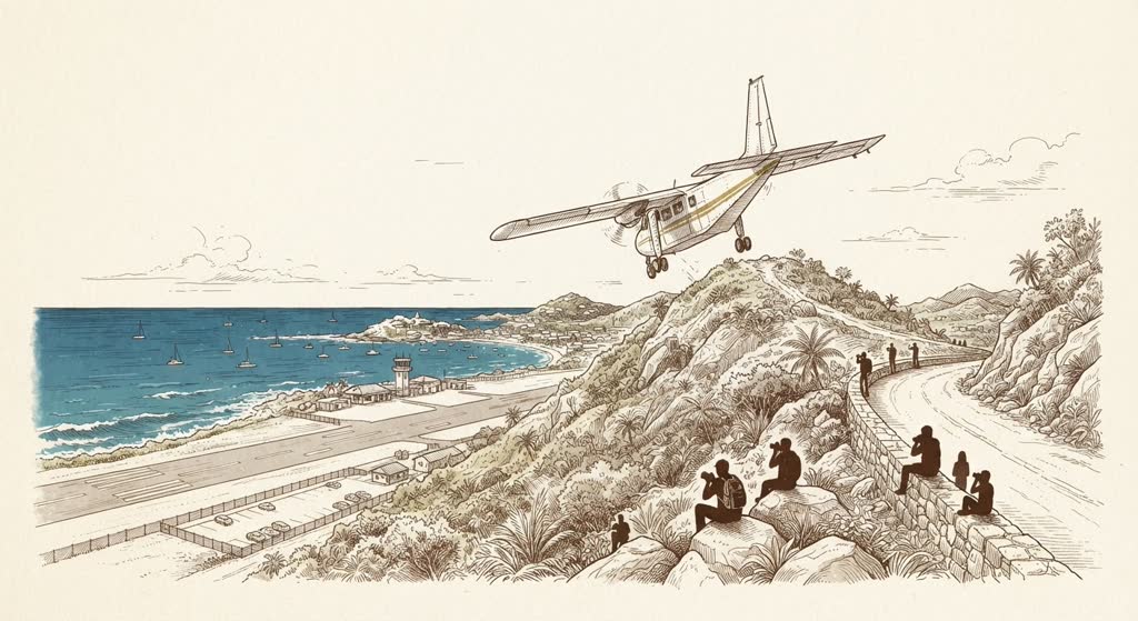 St Jean plane-spotting at the saddle