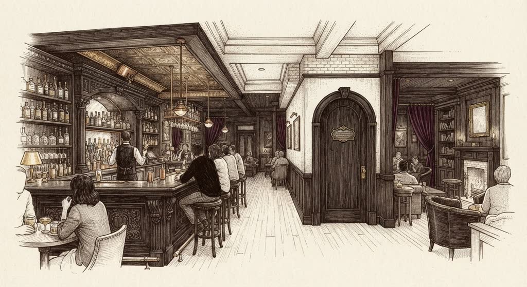 Bourbon & Branch illustration