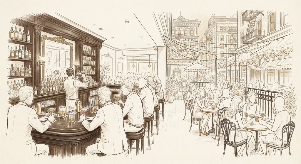 Wayfare Tavern illustration
