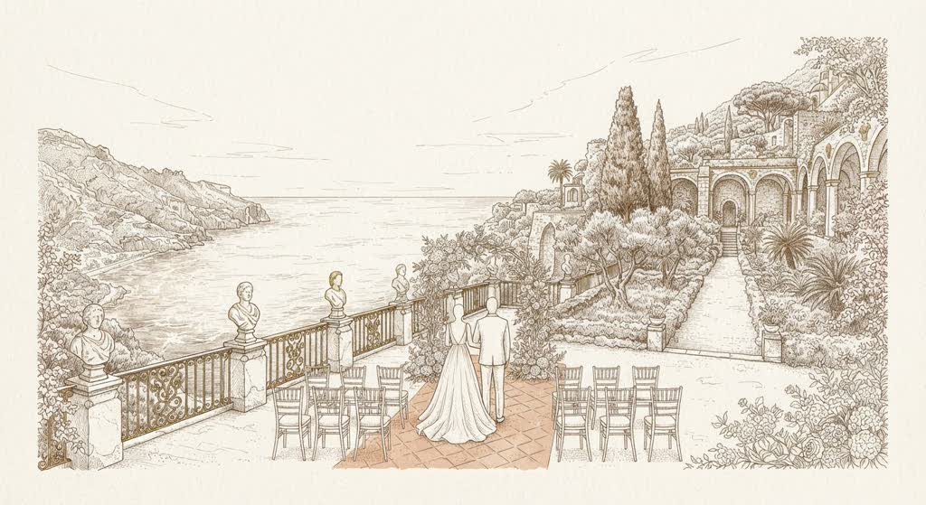 Villa Cimbrone illustration