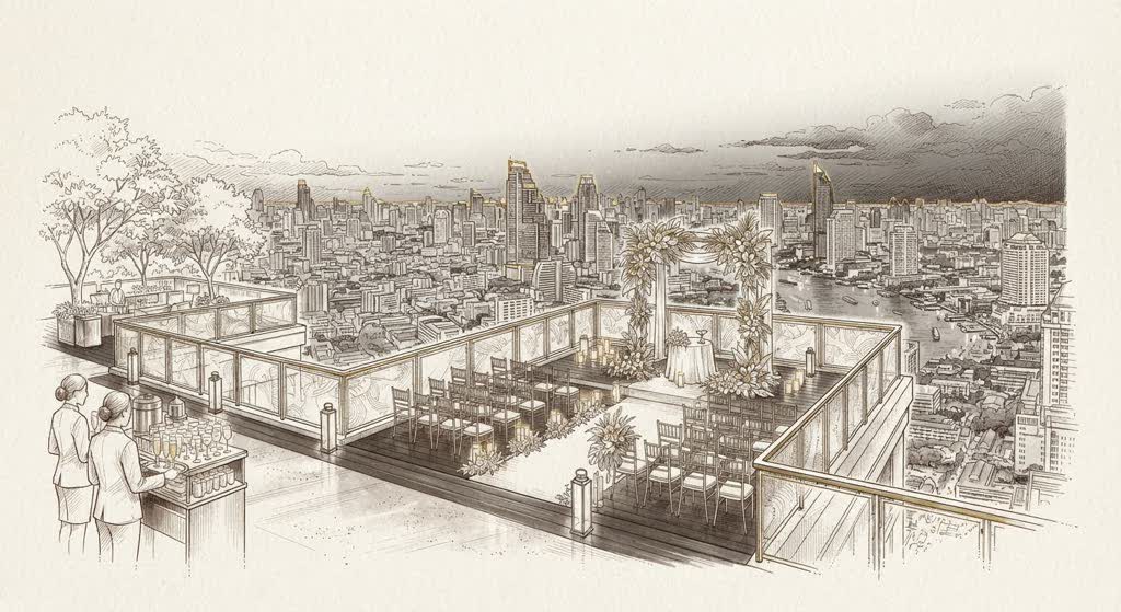Banyan Tree Bangkok Sky Terrace illustration
