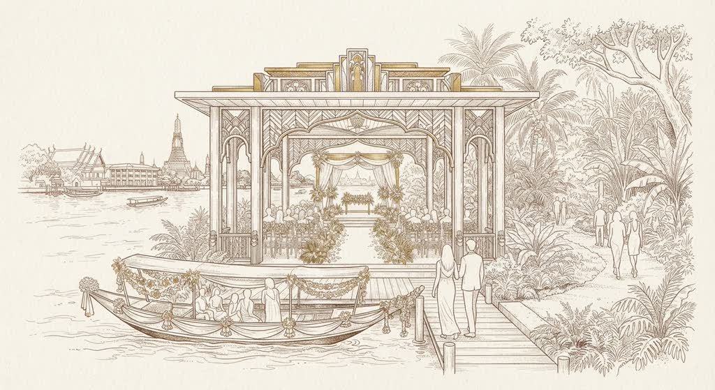 The Siam Riverside Gardens illustration