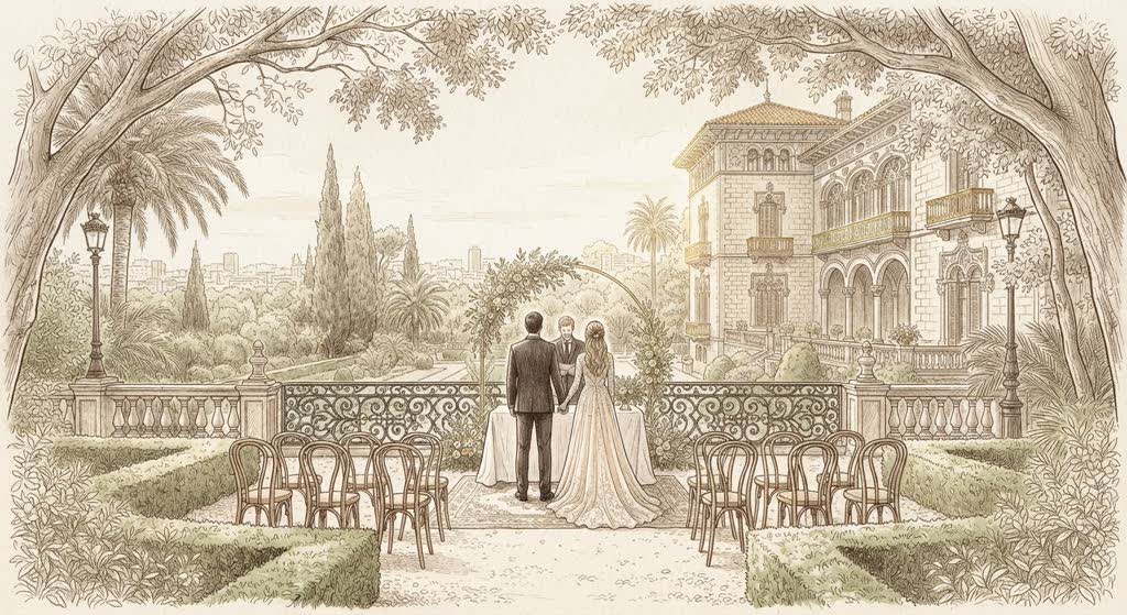 Palau de Pedralbes illustration