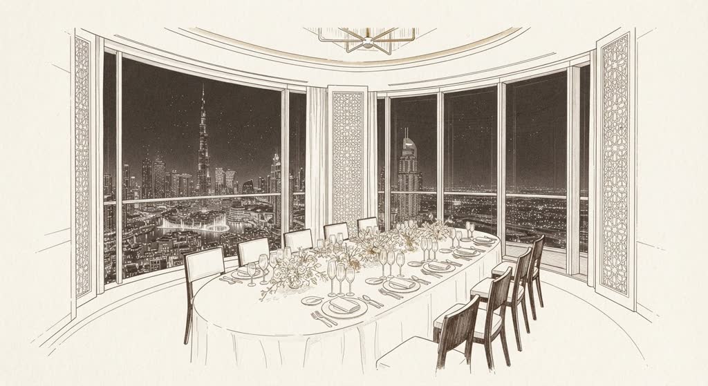 Armani/Amal Private Dining illustration