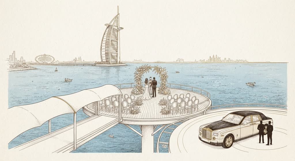 Burj Al Arab Weddings illustration