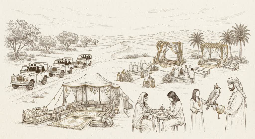 Platinum Heritage Desert Weddings illustration