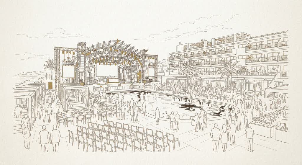 Ushuaïa Ibiza Beach Hotel illustration