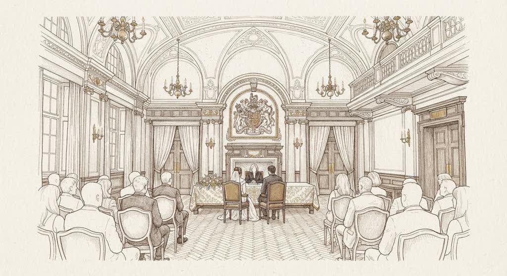 Chelsea Old Town Hall illustration