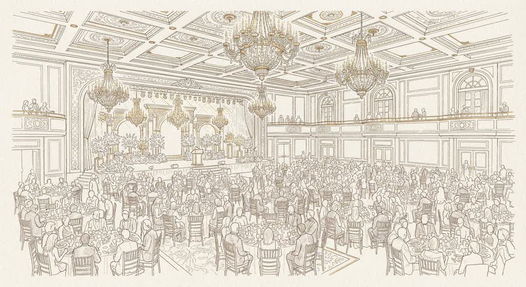 The Beverly Hilton illustration