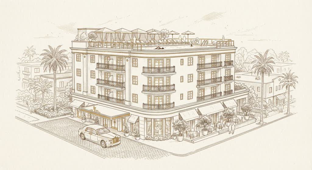 Mr. C Beverly Hills illustration
