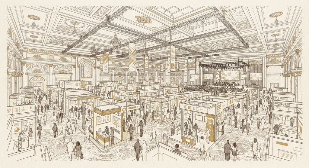 The Venetian Macao Cotai Expo illustration