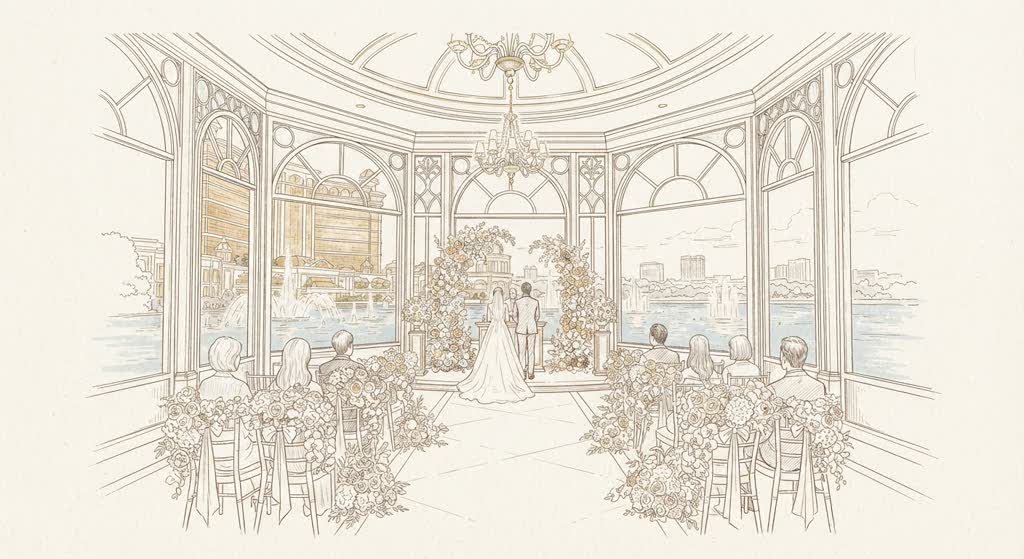 Wynn Palace Wedding Chapel illustration