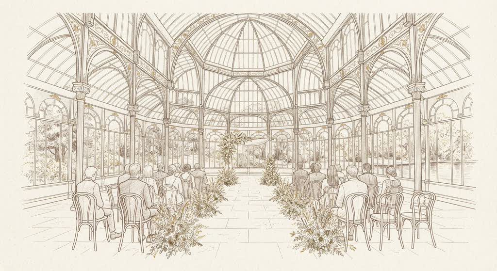 Palacio de Cristal del Retiro illustration