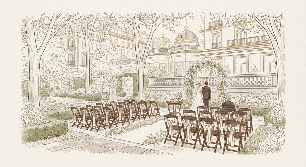Villa Magna Garden illustration