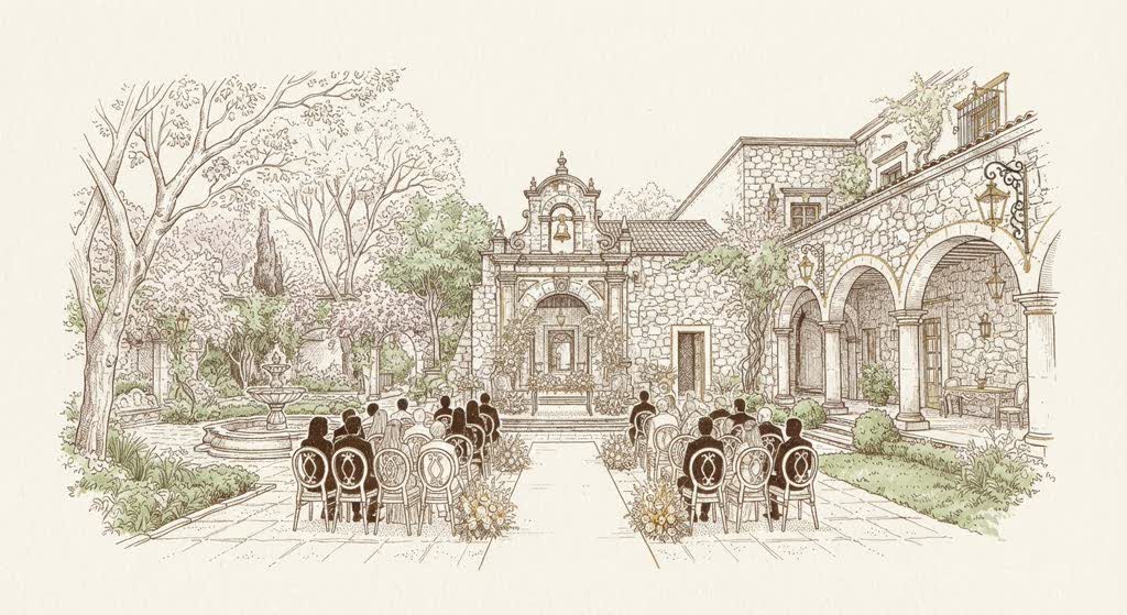 Hacienda de los Morales illustration