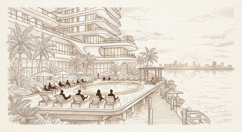 Mondrian South Beach illustration