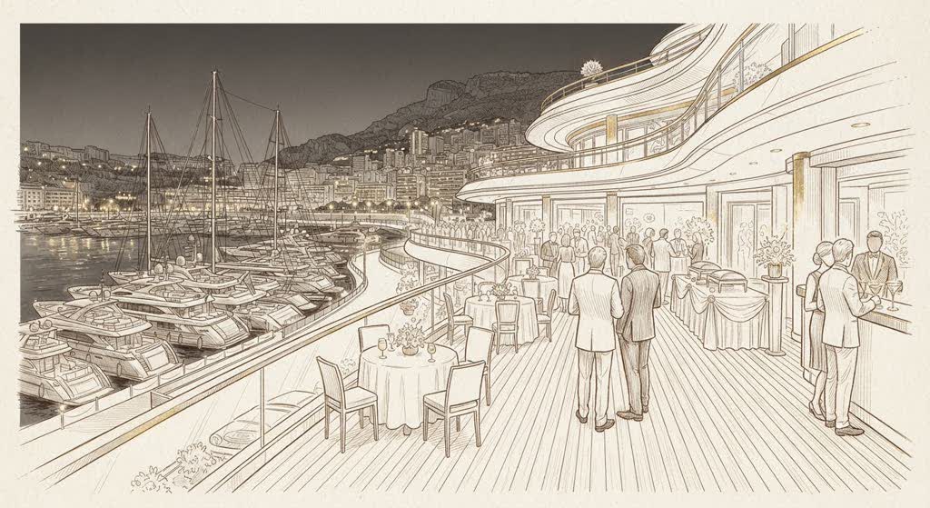 Yacht Club de Monaco illustration