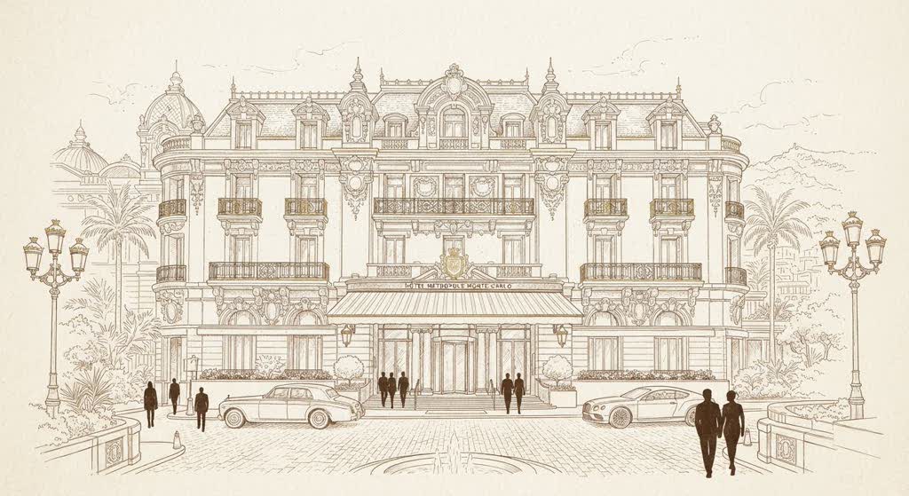 Hôtel Métropole Monte-Carlo illustration