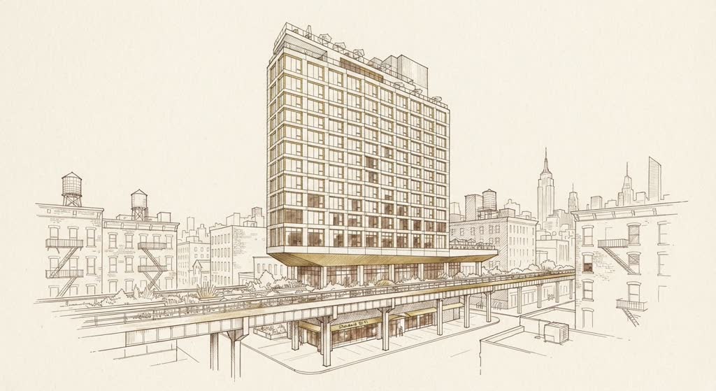 The Standard, High Line illustration