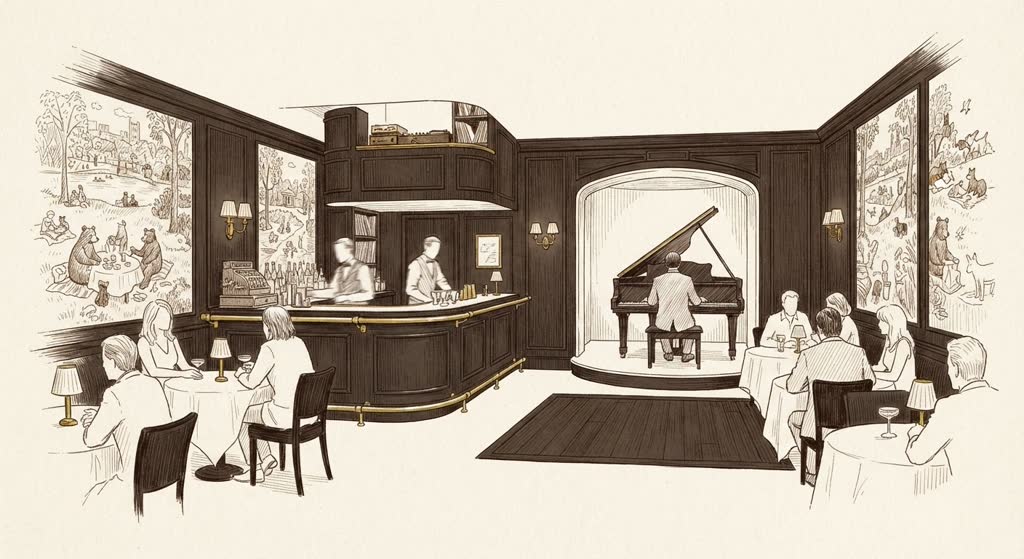 Bemelmans Bar illustration