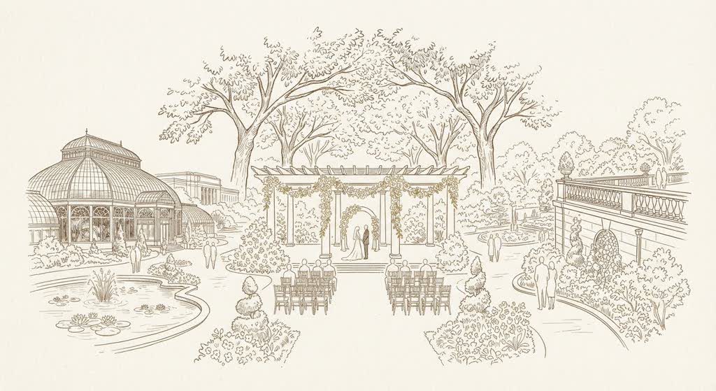 Brooklyn Botanic Garden illustration