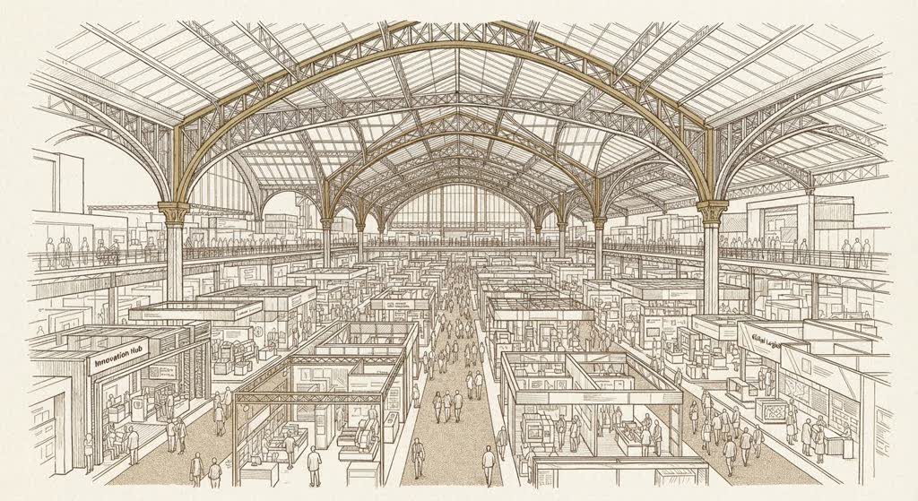 Paris Expo Porte de Versailles illustration