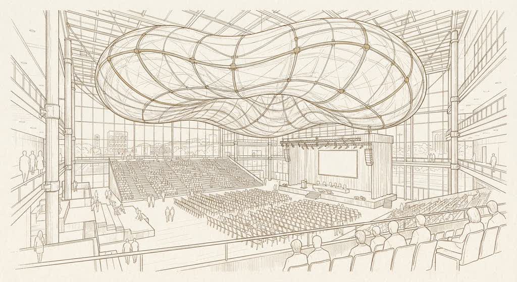 Roma Convention Center — La Nuvola illustration