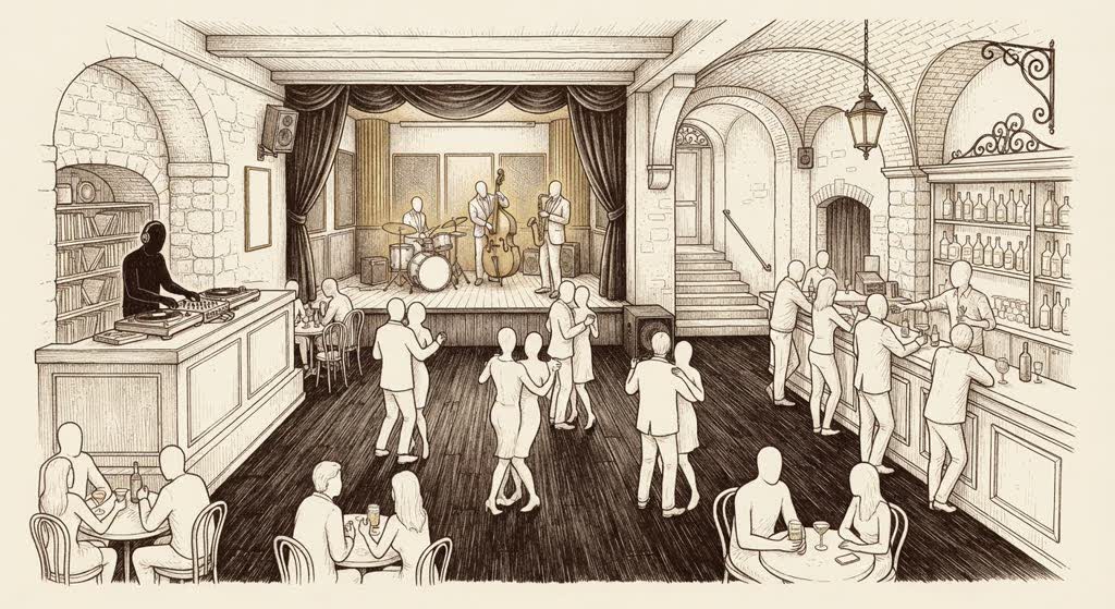 Alexanderplatz Jazz Club illustration