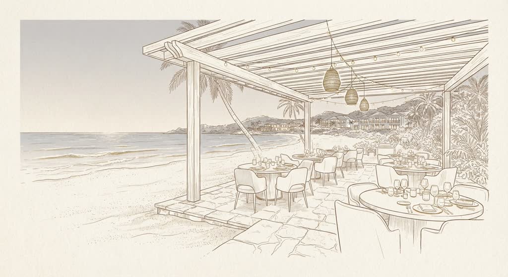 Cheval Blanc Beach Pavilion illustration