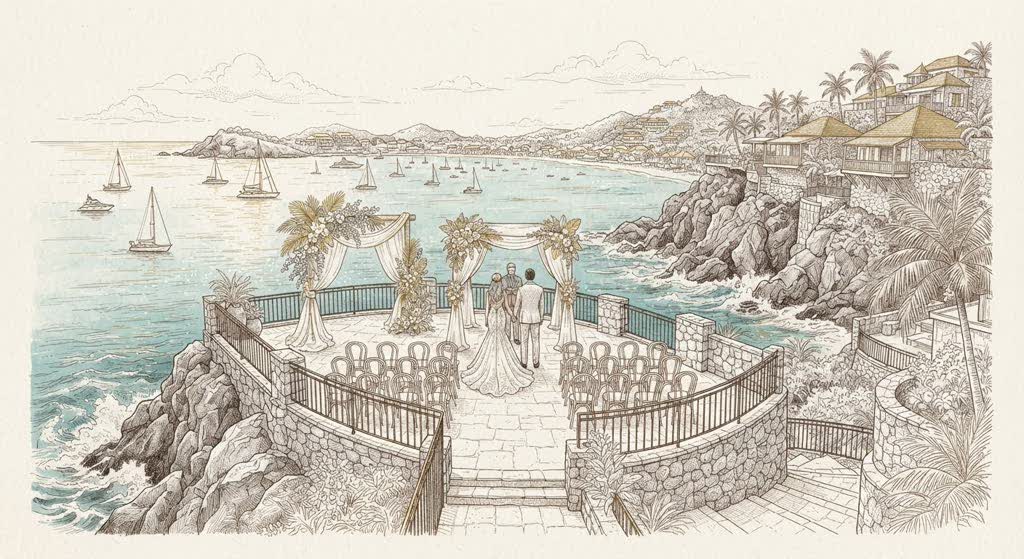Eden Rock Wedding Terraces illustration