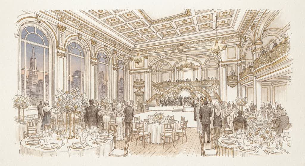 Julia Morgan Ballroom illustration