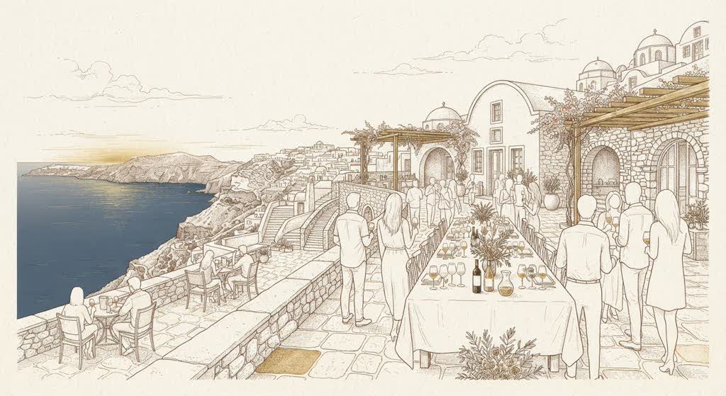 Gaia Santorini Wines illustration