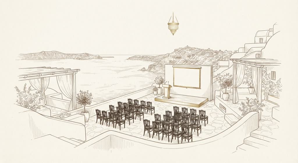 Rocabella Santorini illustration