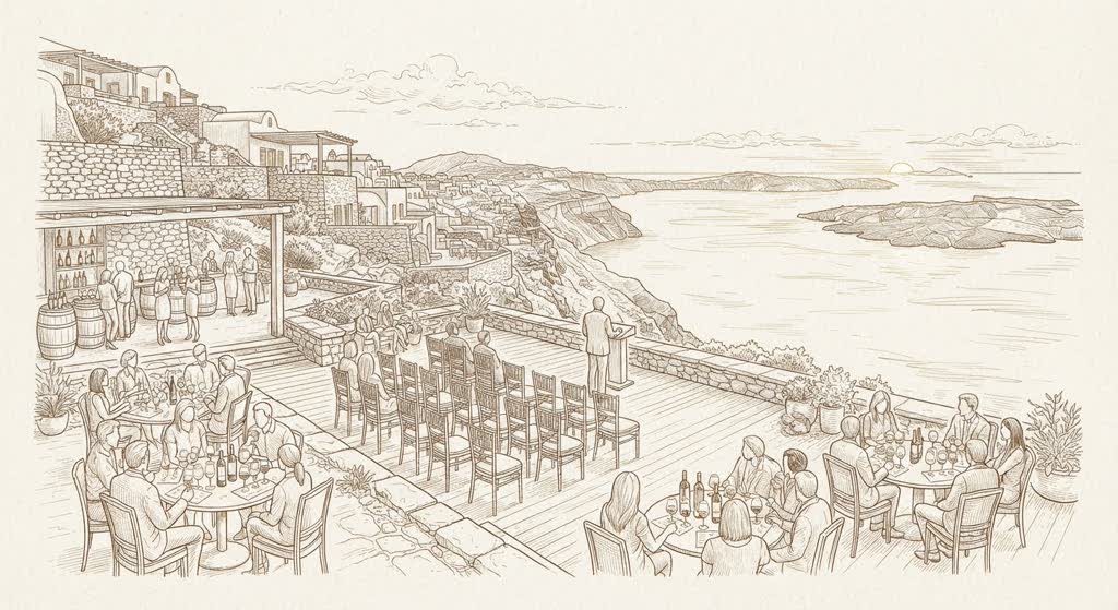 Santo Winery Conference Centre illustration