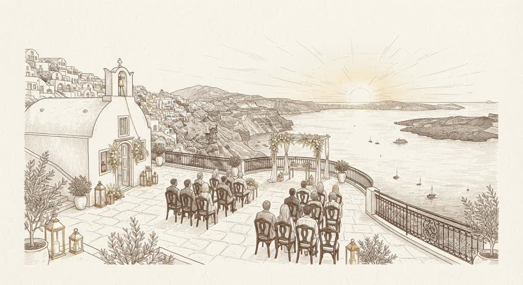 Le Ciel Santorini illustration