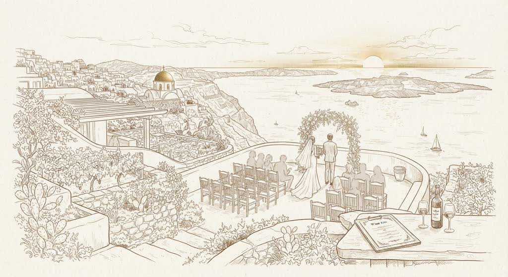 Santo Winery illustration