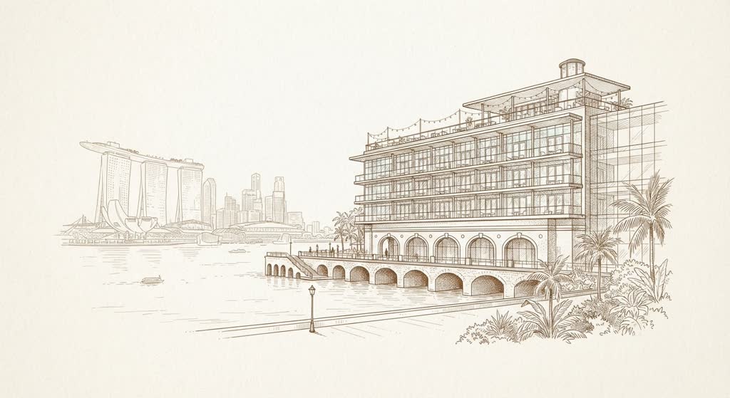 The Fullerton Bay Hotel illustration