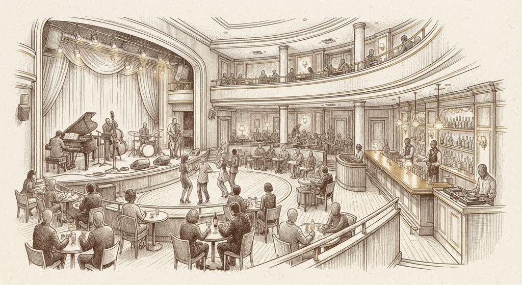 Blue Note Tokyo illustration