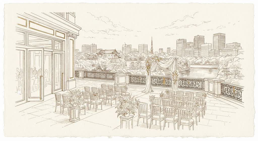 The Peninsula Tokyo illustration