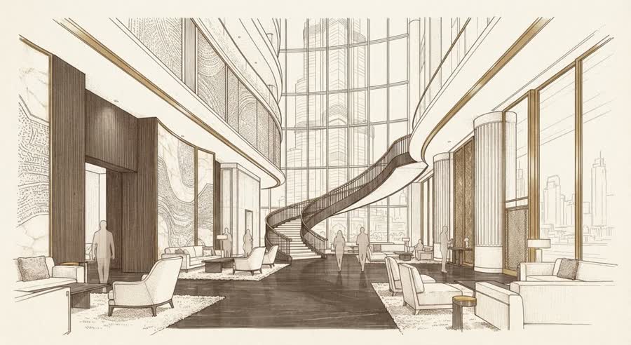 Armani Hotel Dubai illustration