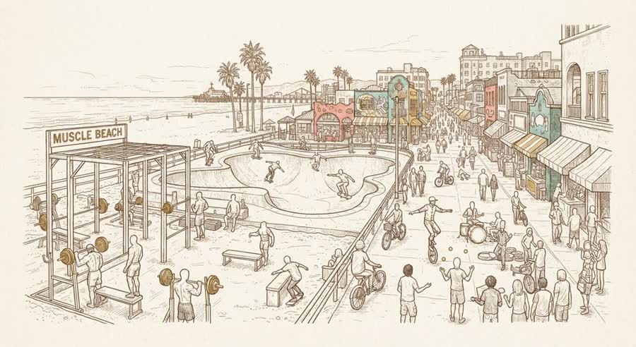 Venice Beach Boardwalk