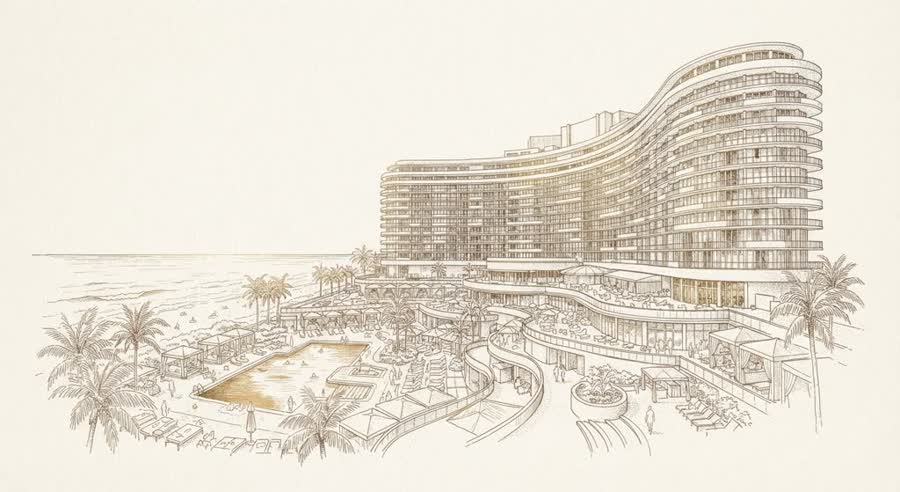 Fontainebleau Miami Beach illustration