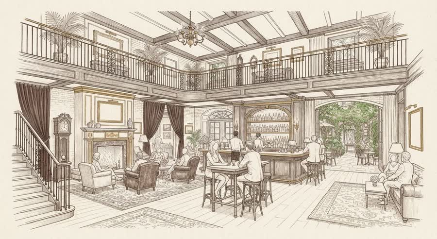 The Bowery Hotel illustration