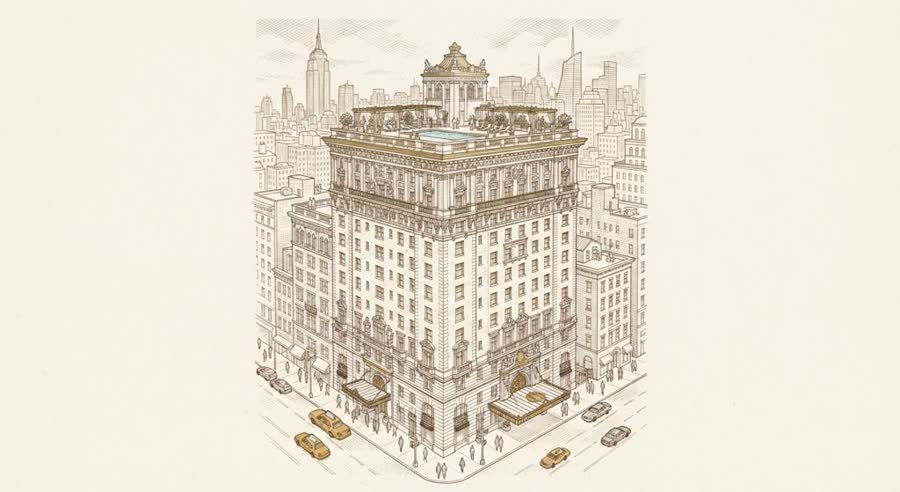 The Peninsula New York illustration